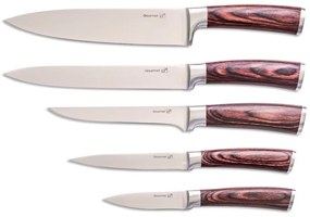 Zestaw noży G21 Gourmet Nature 5 szt. + bambusowy blok