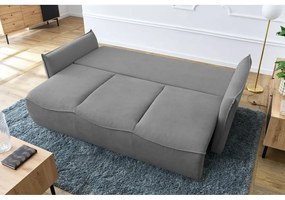 Jasnoszara rozkładana sofa 226 cm Leon – Bobochic Paris