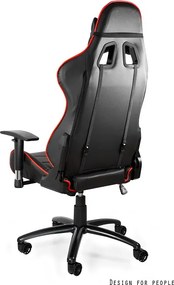 Gamingowy fotel z regulowaną poduszką Dynamiq V5 czarno-czerwony