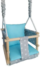 Niebiesko-szara huśtawka rosnąca 3w1 E1-G32