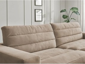 Szarobrązowa aksamitna sofa 276 cm Sierra – Bobochic Paris
