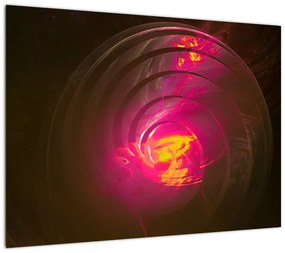 Obraz na szkle - abstrakcja spiralna (70x50 cm)