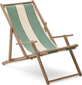 Zielony drewniany leżak ogrodowy Vilara – Kave Home