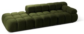 Zielona sofa modułowa z materiału bouclé 288 cm Bellis – Micadoni