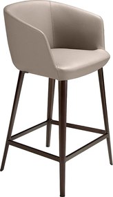 Taboret ze sztucznej skóry w kolorze szarym 4134 ANGEL CERDA