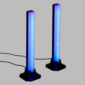 Lampki LED do pokoju, sterowane pilotem, wielokolorowe, 2 sztuki