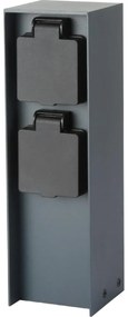Brilagi - Zewnętrzny słupek zasilający PILLAR 2Z SCHUKO 230V IP44 antracyt