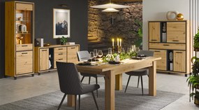 Rozkładany stół do jadalni na czterech nogach Trondheim 44