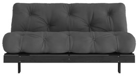 Ciemnoszara rozkładana sofa 160 cm Roots Black Night – Karup Design