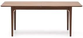 Rozkładany stół z dodatkowym blatem w dekorze orzecha 100x200 cm Elan – Kave Home