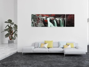 Obraz - Wodospady (170x50 cm)
