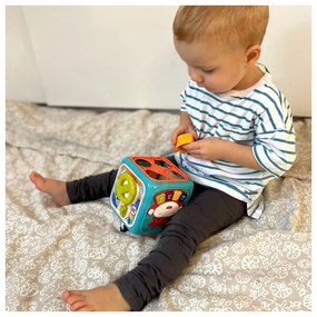 Woopie baby interaktywna kostka sensoryczna edukacyjna montessori sorter 6w1