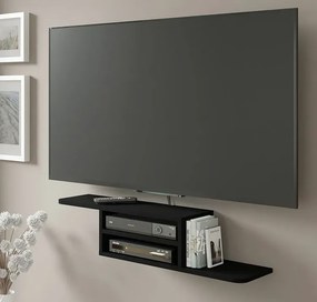 Czarna Wisząca Półka Pod Tv P6-H51