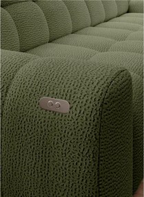 Narożnik COCOON S w układzie L z elektryczną regulacją siedziska Prawostronny w tkaninie JAGUAR 12