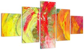 Obraz abstrakcji - malarstwo (125x70 cm)