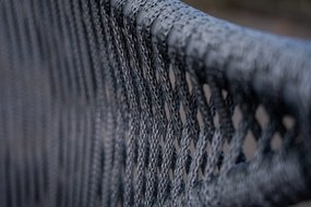 Mały stolik balkonowy ze szklanym blatem Breve