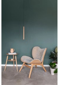 Lampa wisząca LED z drewnianym kloszem ø 3 cm Chimes – UMAGE