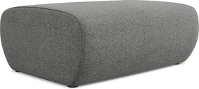 Pufa - z tkaniny szenilowej - słoniowy - NANEA