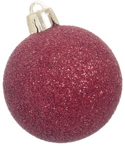 Czerwone bombki zestaw 12 szt. – Casa Selección, ⌀ 4 cm