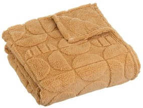Żółty koc z mikropluszu 130x160 cm Mid Century – Casa Selección