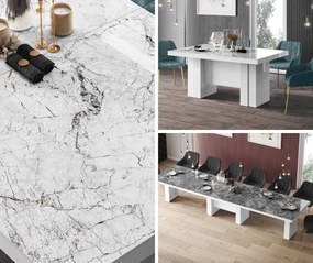 Rozkładany do 400 cm stół Largo Hubertus marmur połysk