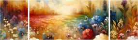 Obraz - Kolorowa łąka (170x50 cm)