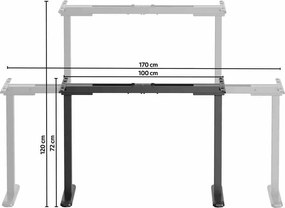 LEVANO SYSTEM Stelaż Control Pro Czarny