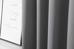 Zasłona OXFORD LIGHT 140x250 cm, jasnoszara Zawieszanie: Taśma z wiązaniami