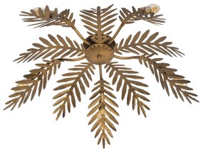 Lampa sufitowa w stylu vintage złota 70 cm 5-świateł - Botanica Retro Oswietlenie wewnetrzne