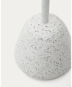 Biały okrągły stół z lastryko ø 70 cm Saura – Kave Home