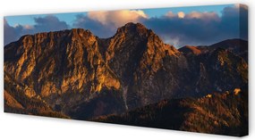 Obraz na płótnie Góry o Zachodzie Słońca