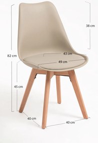 Zestaw 4 krzese Synk Basic