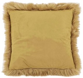 Brązowa poduszka Tiseco Home Studio Sheepskin, 45x45 cm