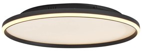 Designerska lampa sufitowa czarna z białym, w zestawie LED z 3-stopniowym ściemnianiem - XaviDesignerski Oswietlenie wewnetrzne