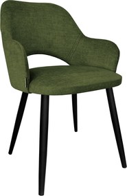 Krzesło Milano tkanina Vogue noga metalowa : Kolor nogi - Czarna stożek, Kolor tkaniny - VOGUE - VOGUE 11, Typ siedziska - Siedzisko stałe
