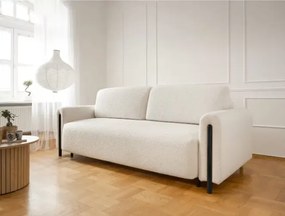 Sofa Arcadova biała/czarny z funkcją spania ELTAP