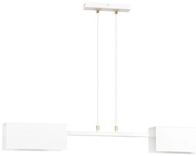 Biała loftowa lampa wisząca z regulacją - D018 E6-F35