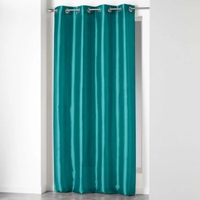 Niebieska zasłona z mikrosatyny 140x240 cm Shana – douceur d'intérieur