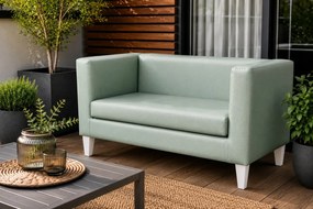Sofa Monaco : Kolor nogi - Biała, Kolor tkaniny - EKO-SKÓRA - 7D, Typ tkaniny - Eko-skóra , Wysokość nogi - 15 cm