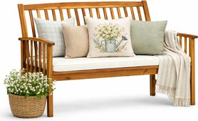 Ławka ogrodowa z poduszką P6-W55