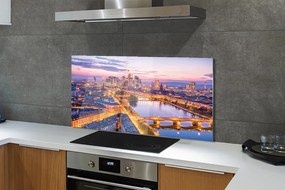 Panel szklany do Kuchni Nocna Panorama Berlina