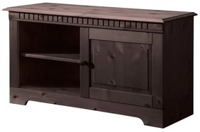 Brązowa niska komoda z litego drewna sosnowego 50x35 cm Cubrix – Støraa