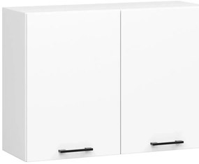 Biała górna szafka kuchenna 80 cm - Vivienne 5X