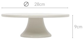 Ceramiczna patera na ciasto NORA, Ø 28 cm