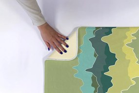 Dywanik antypoślizgowy do łazienki Dywanik antypoślizgowy do łazienki Góry Abstrakcja