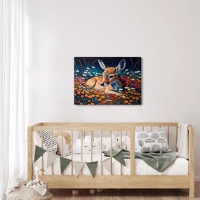 Obraz - Malowany jeleń (70x50 cm)