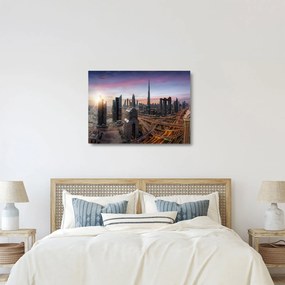 Obraz na szkle - Panorama Dubaju (70x50 cm)