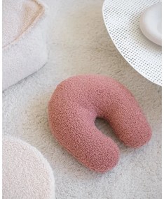Różowa poduszka na sofę dziecięcą z materiału bouclé U – Wigiwama