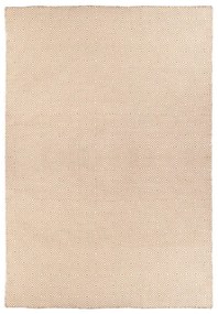 Kremowy dwustronny zewnętrzny dywan z tworzywa z recyklingu Green Decore Solitaire, 160x230 cm