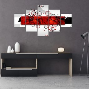 Obraz abstrakcji (125x70 cm)